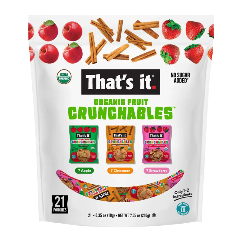That's It Organic Fruit Crunchables Variety Bag