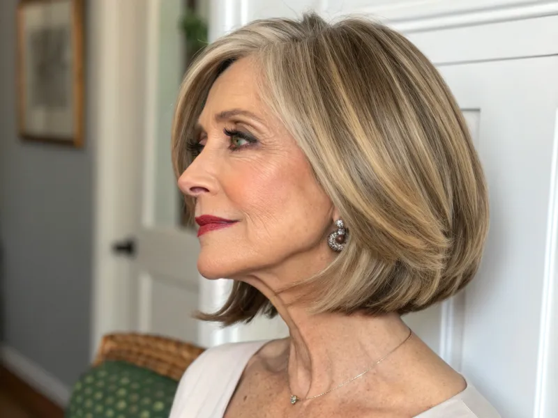 The Angled Lob with Side Part