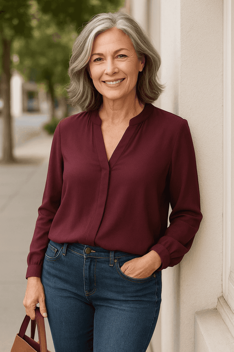 The Casual Jeans and Blouse Duo