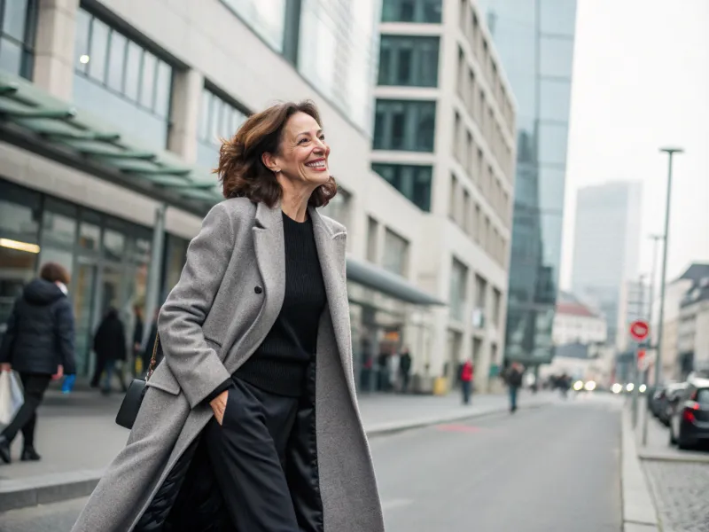 The Long Neutral Coat Over Basics