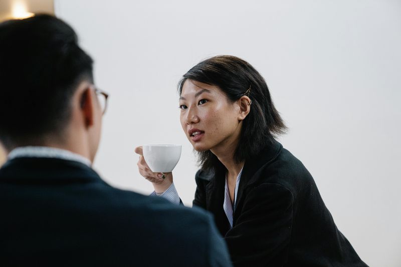 They Maintain Steady Eye Contact and Relaxed Posture During Difficult Conversations