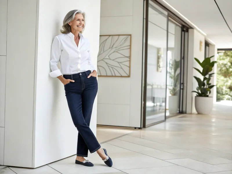 Trade Baggy Jeans for Tailored Straight-Leg Denim