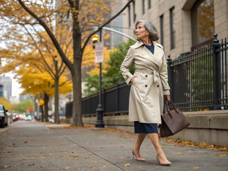 Trench Coat Over A Dress