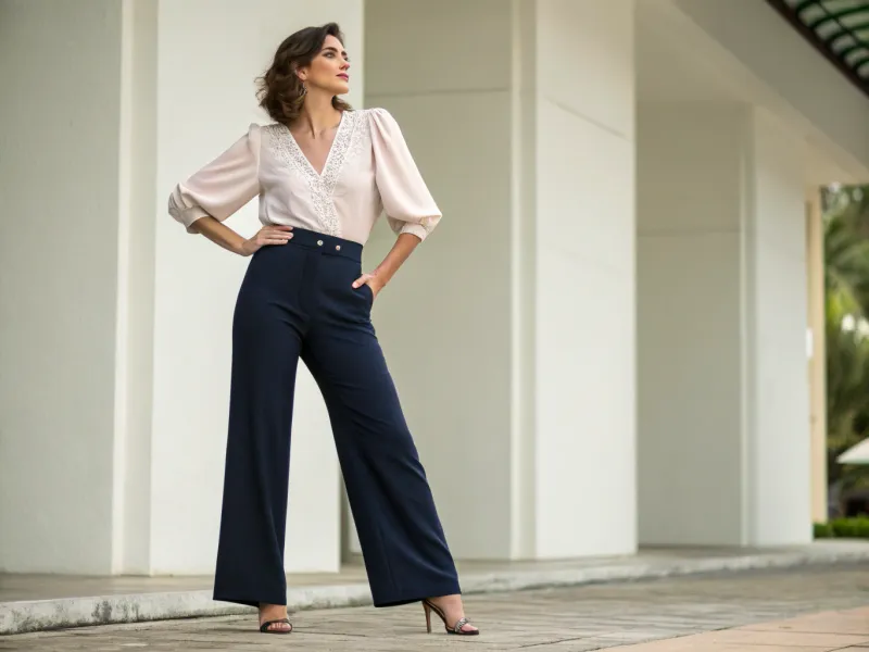 V-Shaped Necklines Create Proportion