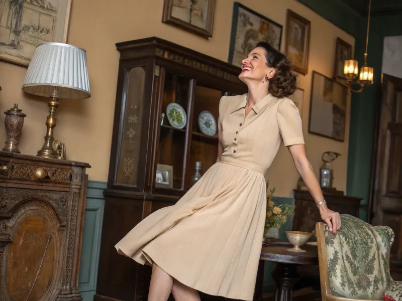 Vintage-Inspired Neutral Elegance