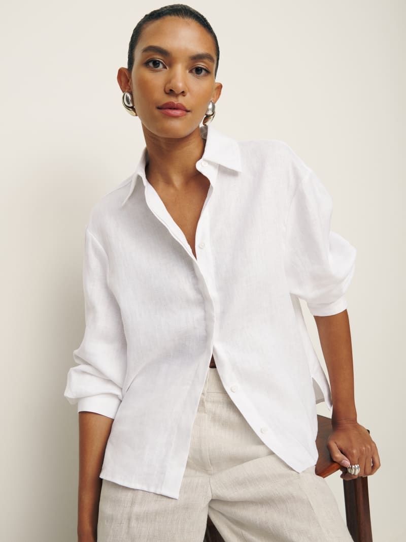 White Button-Down Shirt