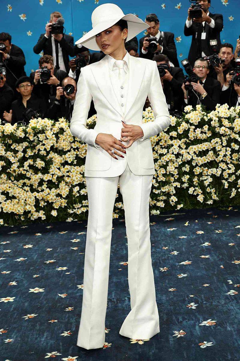 Zendaya’s 2025 Met Gala White Zoot Suit