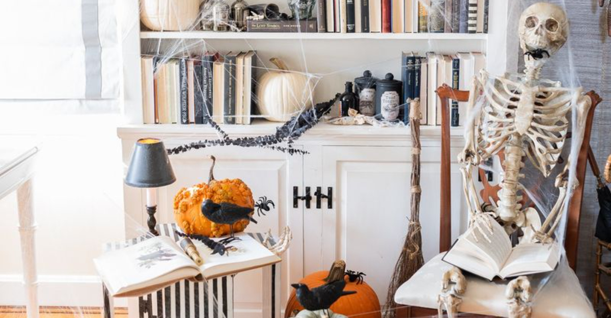 How I Transformed My Living Room Into a Haunted Mansion on a Budget