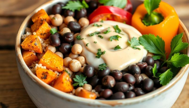 Black Bean & Sweet Potato Buddha Bowl