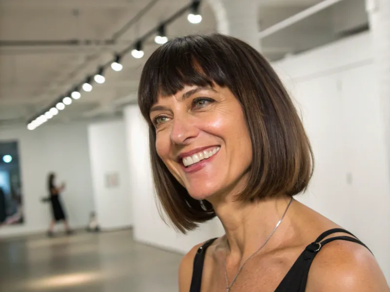 Blunt Cut with Bangs