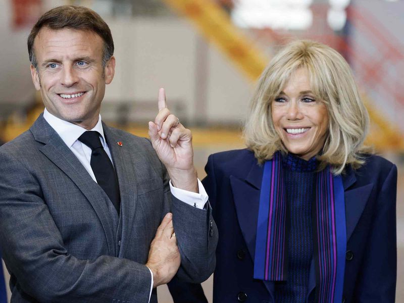 Brigitte Macron and Emmanuel Macron