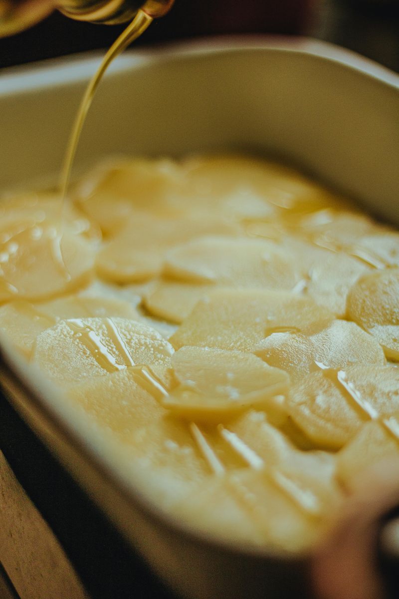 Cheesy Potato & Ham Gratin