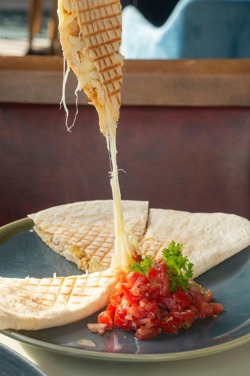 Cheesy Quesadillas with Frozen Tortillas