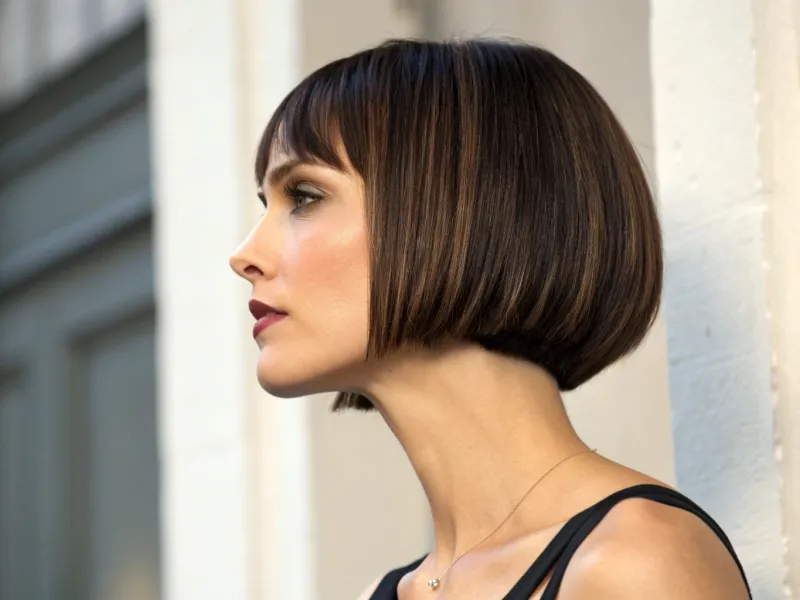 Chin-Length Bob with Tapered Ends