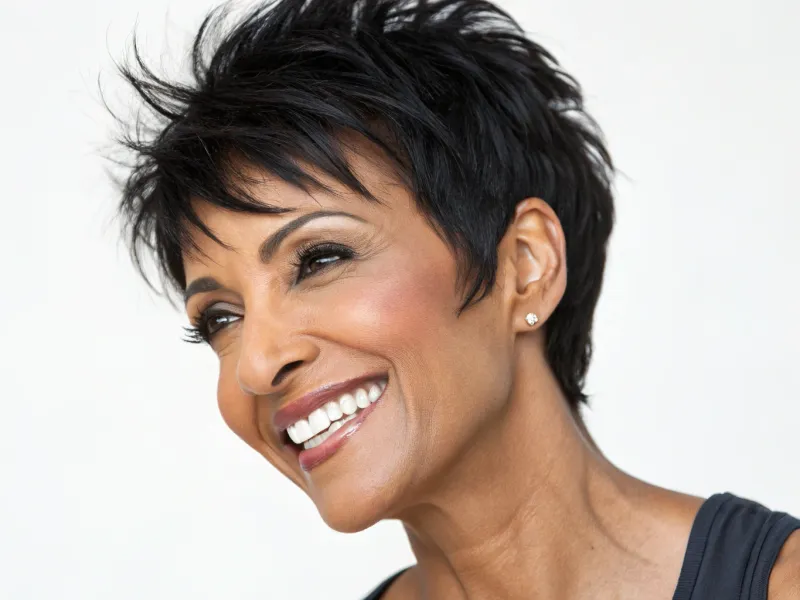 Choppy Crop with Side-Swept Fringe