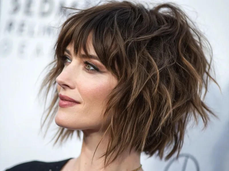 Choppy Layered Bangs