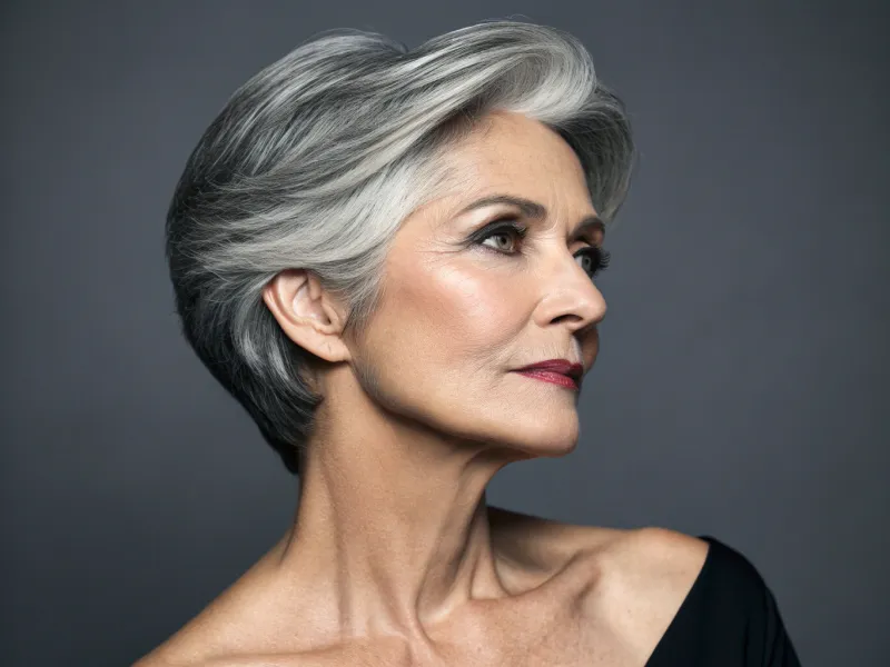 Classic Short Crop with Side Part