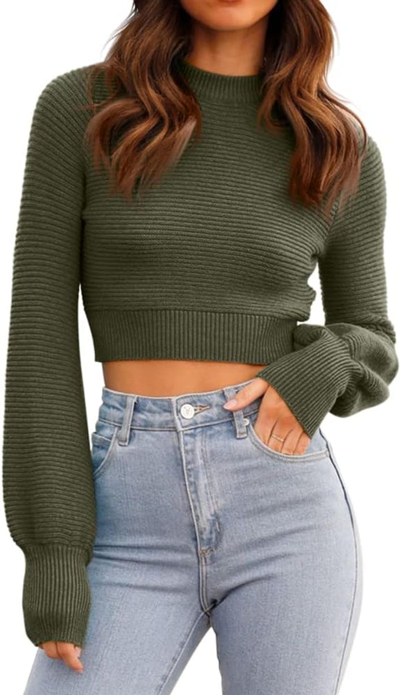 Cropped Fitted Sweater