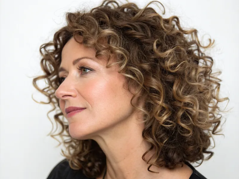 Curly Mid-Length with Defined Ringlets