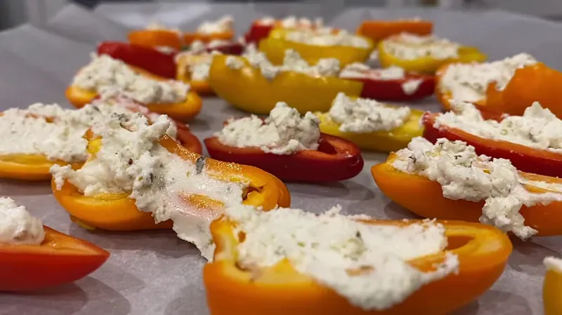 Goat Cheese-Stuffed Peppadews