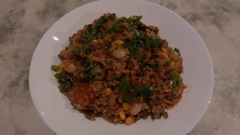 Ground Beef + Quinoa Power Bowl