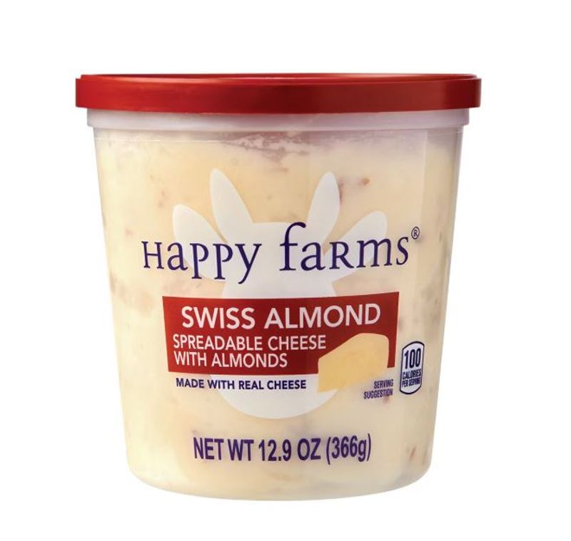 Happy Farms Swiss Almond Spreadable Cheese Cup