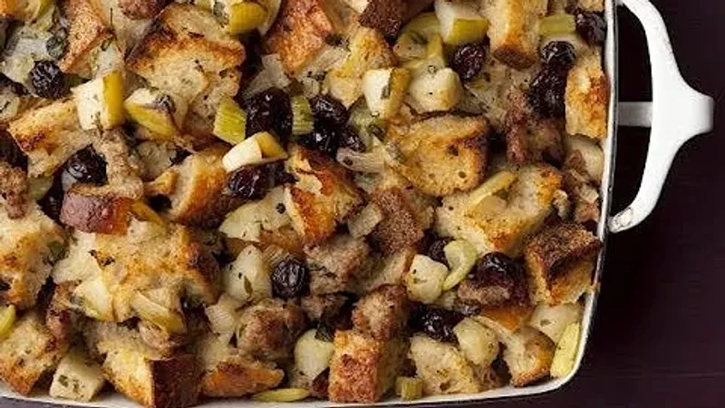 Mushroom or Apple-Sausage Stuffing Variations