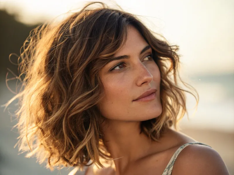 Layered Waves with Face-Framing Pieces