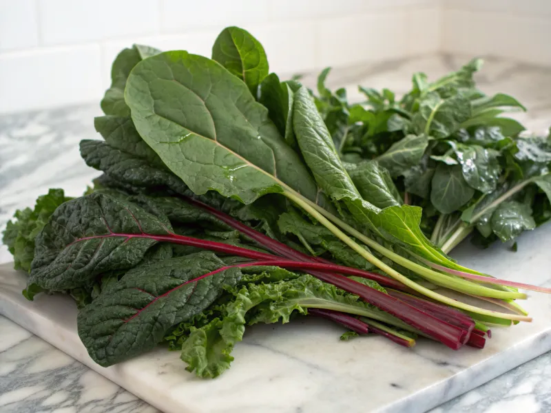 Leafy Greens (Spinach, Kale, Swiss Chard)