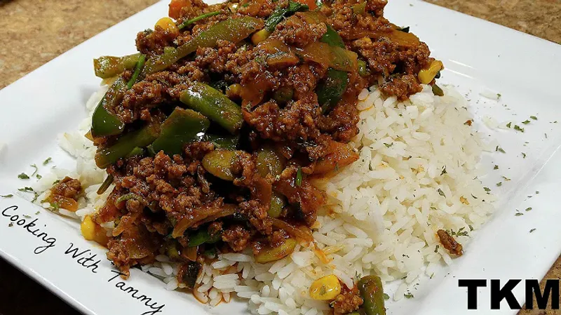 Lean Ground Beef & Vegetable Stir-Fry