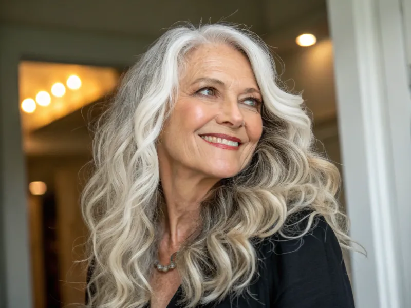 Long Layers with Soft Curls