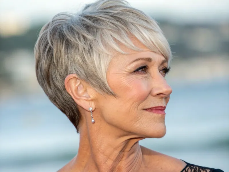 Long Pixie with Swept Bangs