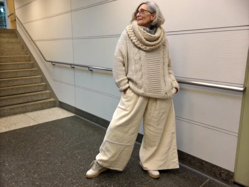 Pairing Chunky Sweaters with Chunky Bottoms