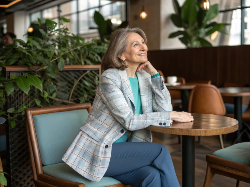 Printed or Patterned Blazer