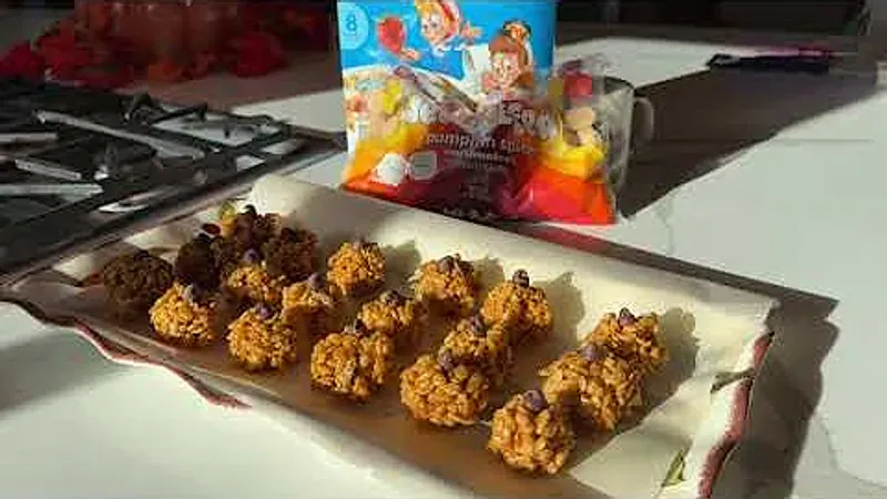 Pumpkin Rice Krispie Treats