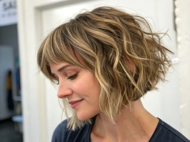 Shaggy Bob with Bangs