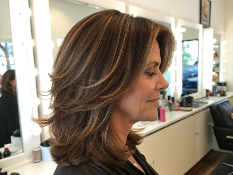 Shoulder-Length Layered Cut