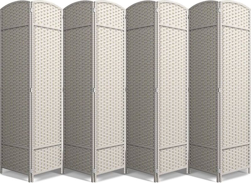 Sorbus 8-Panel Folding Privacy Screen 6 ft Tall