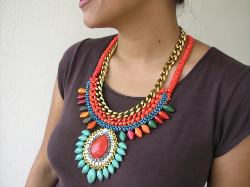 Sticking to Statement Necklaces from the 2010 Era