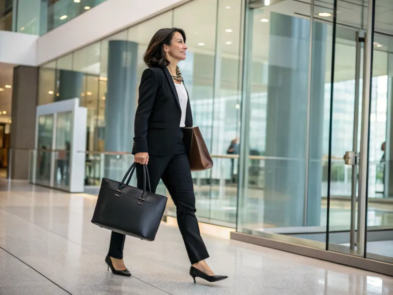 Structured Leather Tote