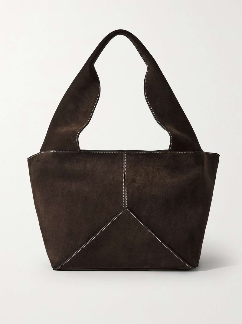Suede Bag as Statement Accessory