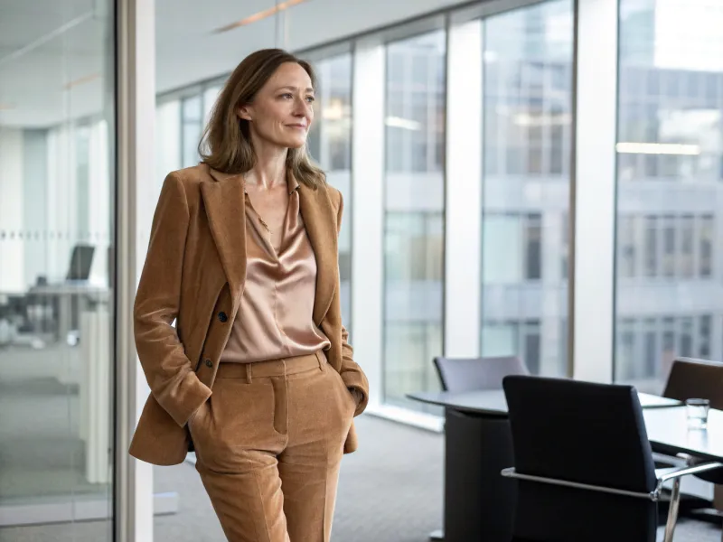 Suede Blazer for Professional Polish