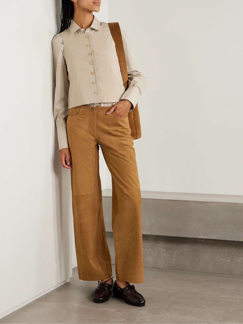 Suede Pants for Elevated Casual