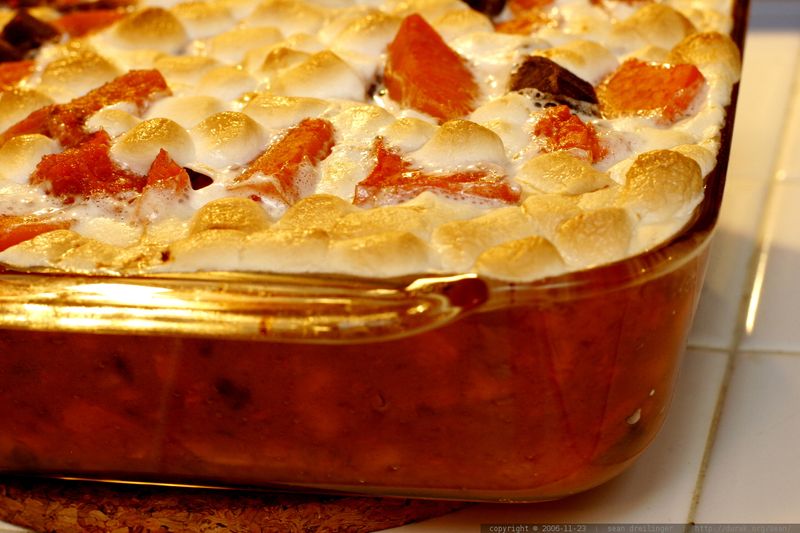 Sweet Potato Casserole with Marshmallows