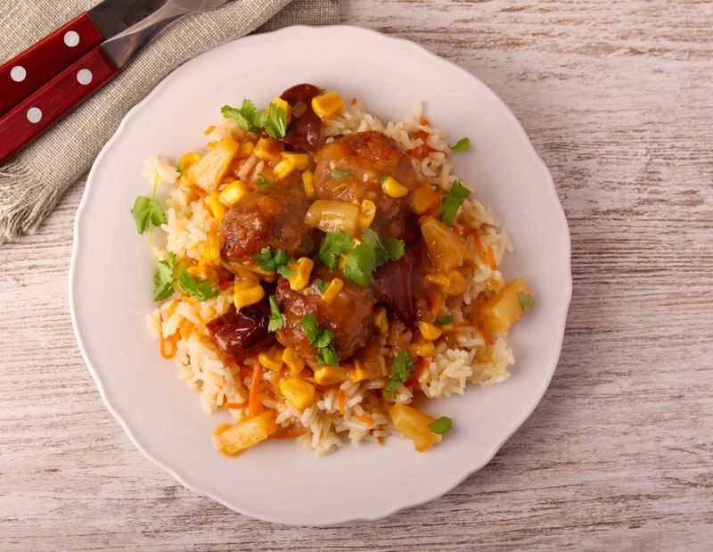 Sweet & Sour Meatballs with Frozen Meatballs
