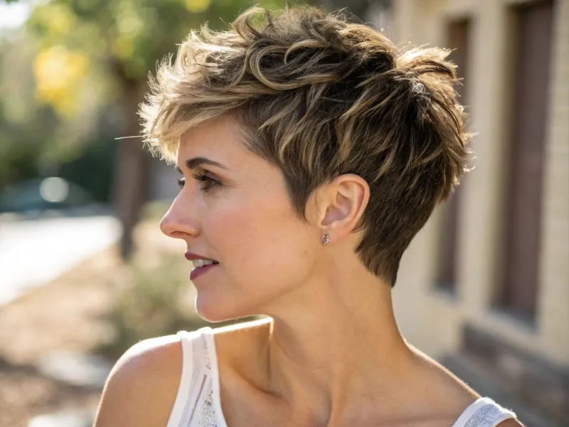 Textured Pixie Cut