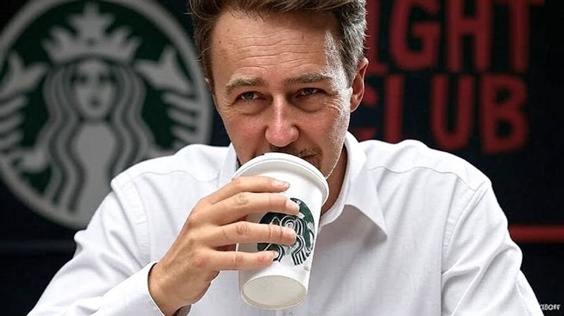 The Starbucks Cup in Fight Club