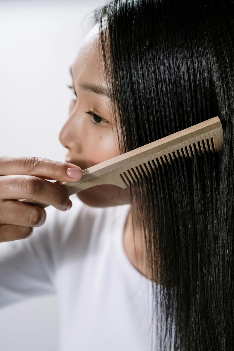 Using a Wide-Tooth Comb for Detangling