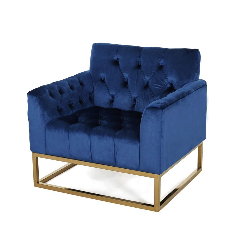 Velvet Jewel-Tone Armchair