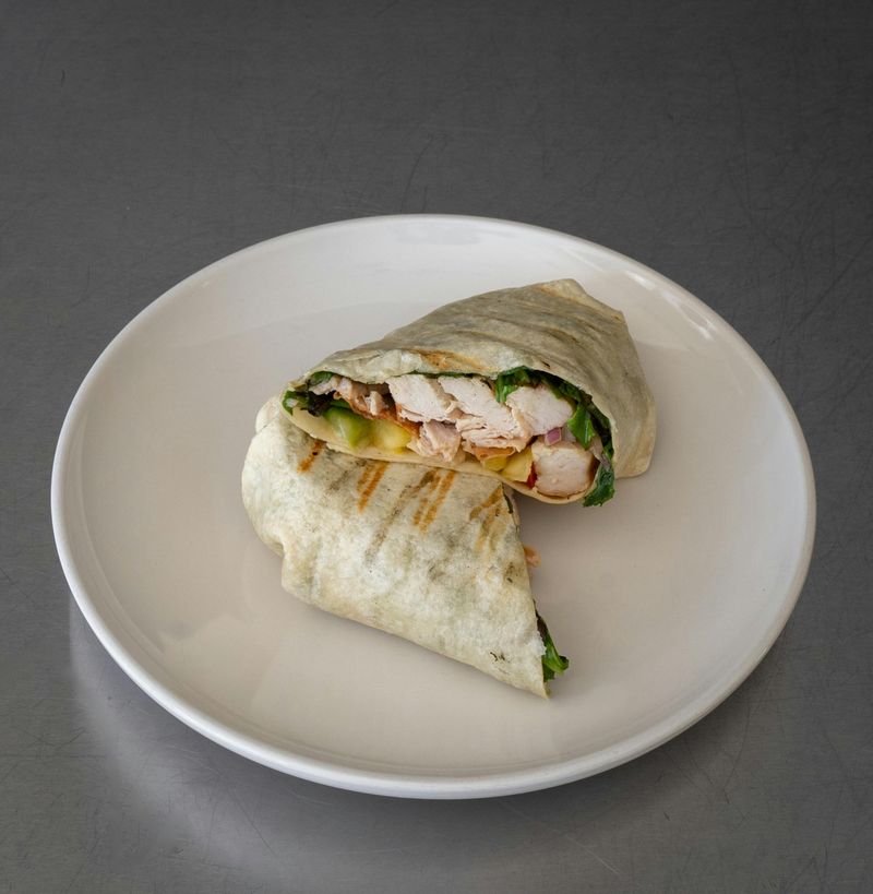 Wrap with Buffalo Chicken, Avocado & Lettuce